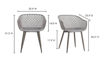 Moe's PIAZZA OUTDOOR CHAIR - SET OF TWO