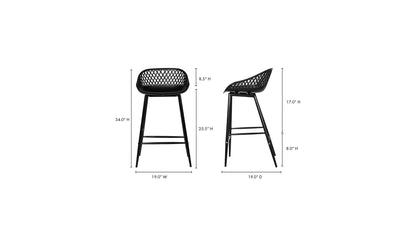 Moe's PIAZZA OUTDOOR COUNTER STOOL-SET OF TWO