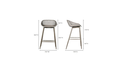 Moe's PIAZZA OUTDOOR COUNTER STOOL-SET OF TWO