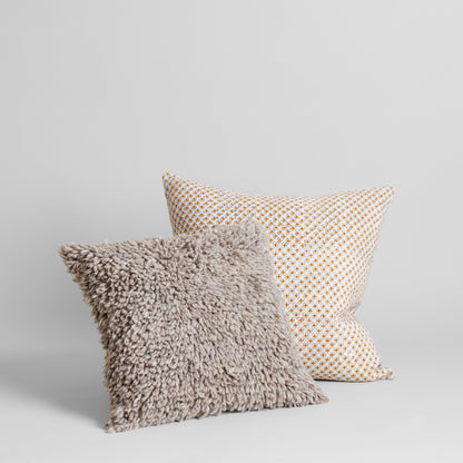 Bloomist Pillows Handmade Wool Shag Pillow, 18x18