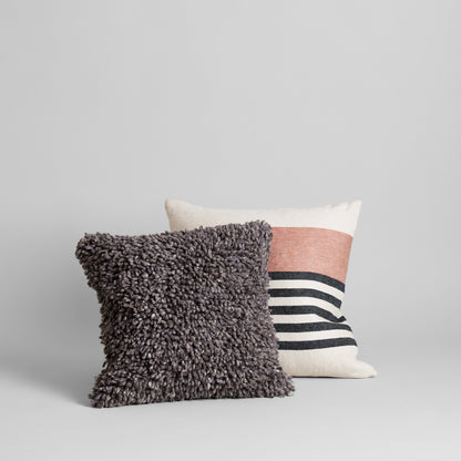 Bloomist Pillows Handmade Wool Shag Pillow, 18x18