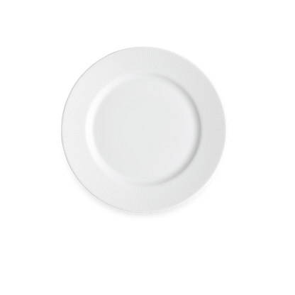 Pillivuyt Shop Plate 11" diam - Set of 4 Eventail 11" Rimmed Plate, Set of 4