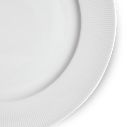 Pillivuyt Shop Plate 11" diam - Set of 4 Eventail 11" Rimmed Plate, Set of 4