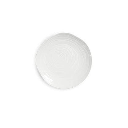 Pillivuyt Shop Plate 8" diam - Set of 4 Teck 8" White Salad Plates, Set of 4