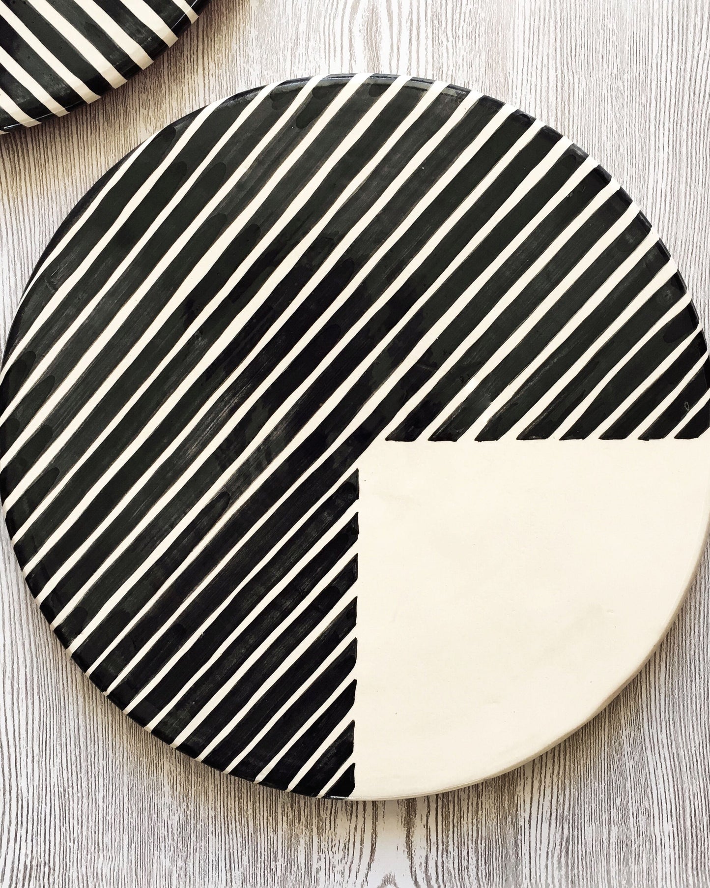 atacama home Platter Casa Cubista Graphic Tableware - 3/4 Stripe Platter