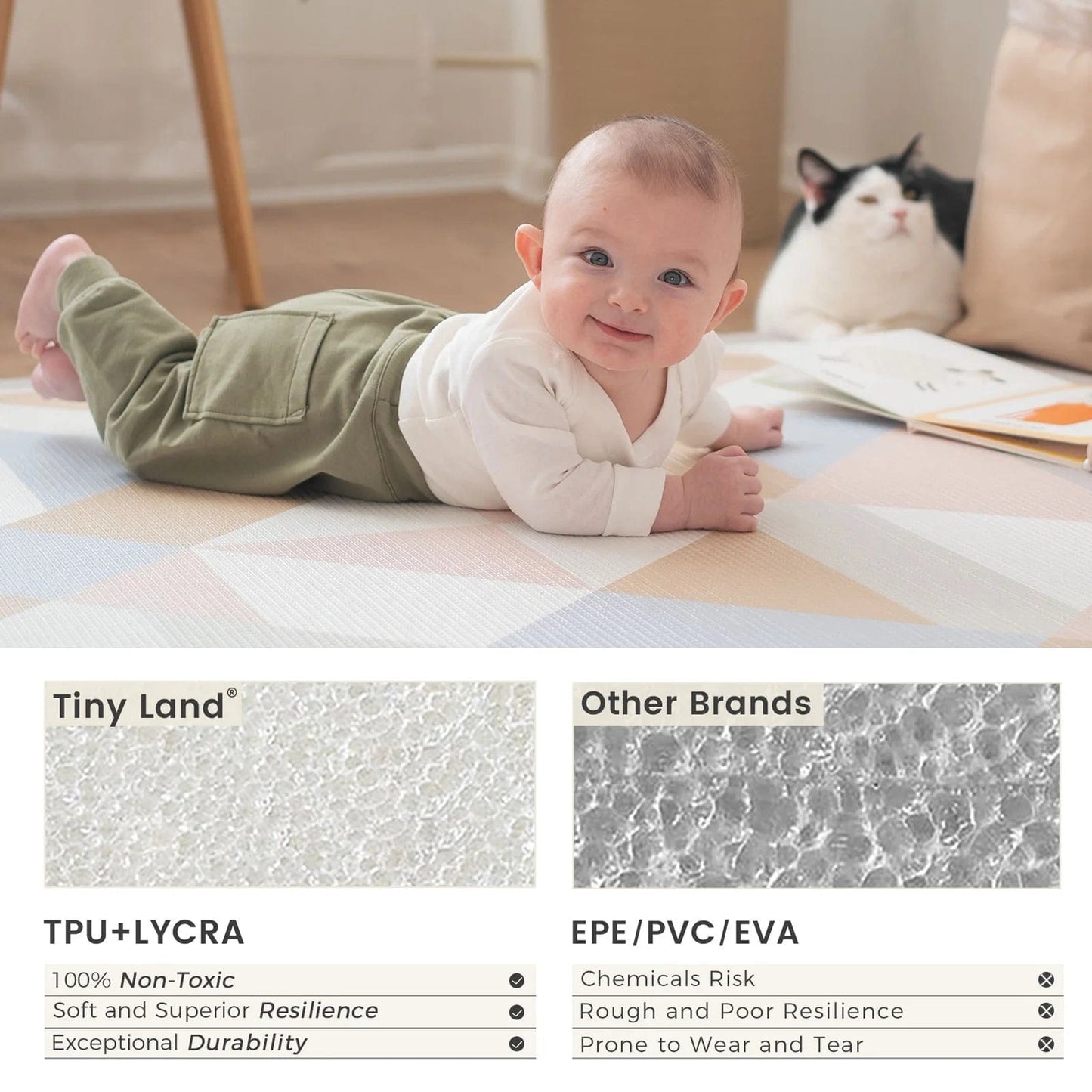 Tiny Land Play Mats Tiny Land® Baby Playmat Urban Zoo Adventure