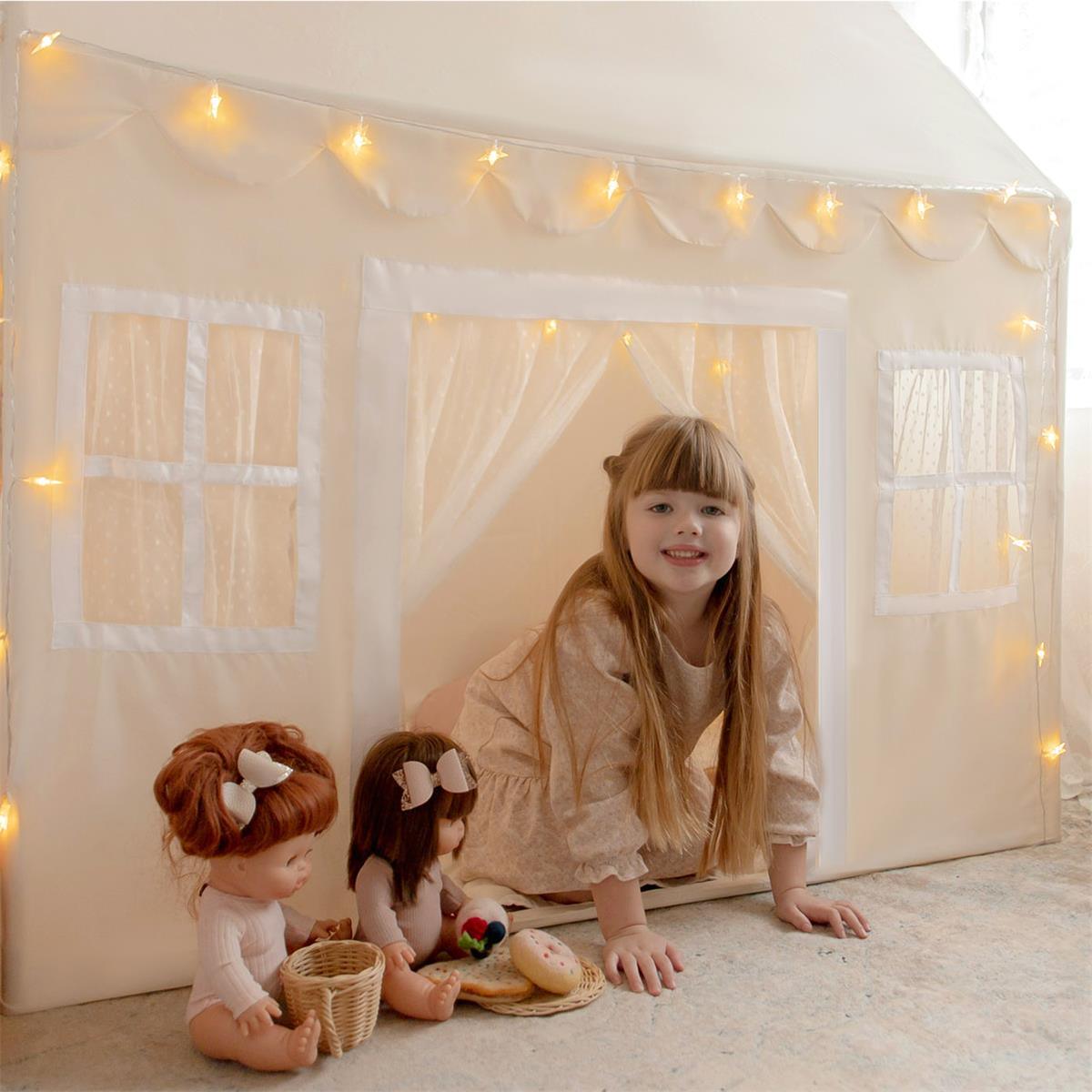 Tiny Land Play Tents & Tunnels Tiny Land® Natural Cream Playhouse