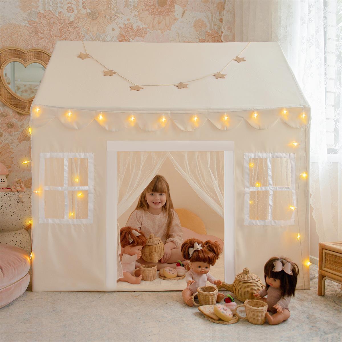 Tiny Land Play Tents & Tunnels Tiny Land® Natural Cream Playhouse