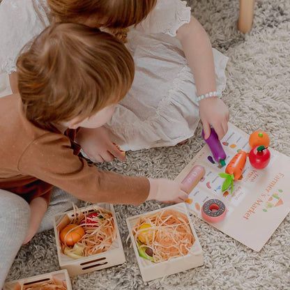 Tiny Land Pretend Play Tiny Land® Wooden Play Food For Kitchen with NO rack