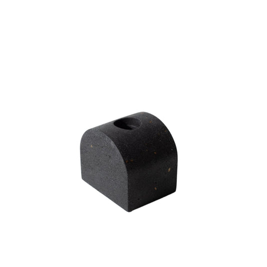 Arch Candlestick Holder | Black Terrazzo