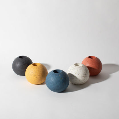 Sphere Candlestick Holder | Coral Terrazzo