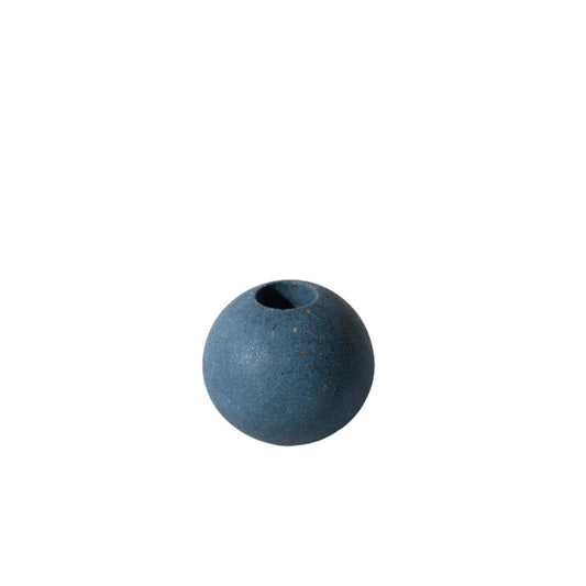 Sphere Candlestick Holder | Cobalt Terrazzo