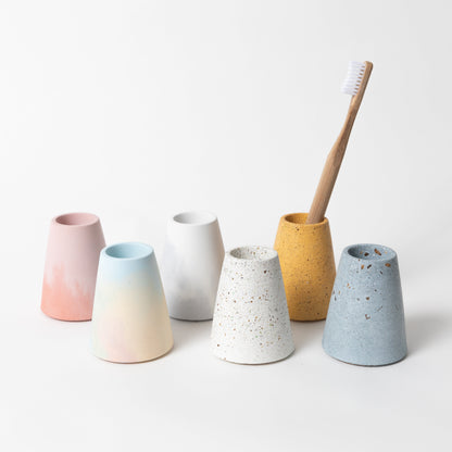 Toothbrush Holder | Light Blue Terrazzo