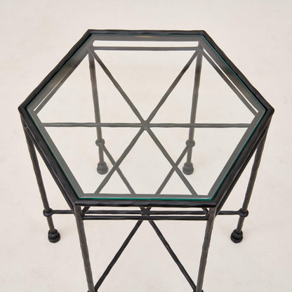 Provence Outdoor Glass Side Table