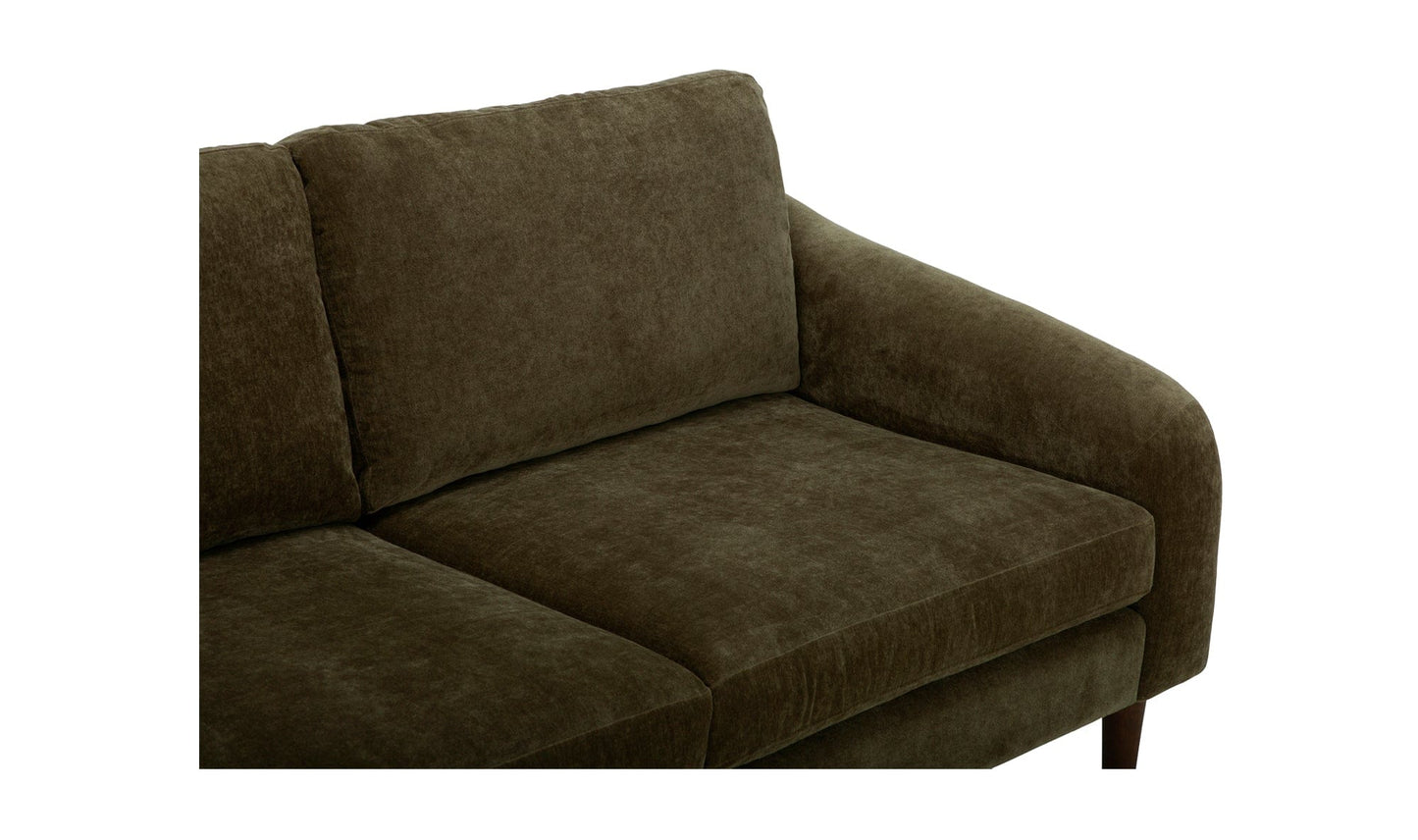 Moe's QUINN 98IN SECTIONAL- CEDAR GREEN