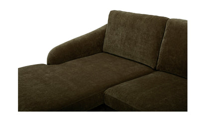 Moe's QUINN 98IN SECTIONAL- CEDAR GREEN