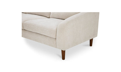 Moe's QUINN 98IN SECTIONAL- OATMEAL