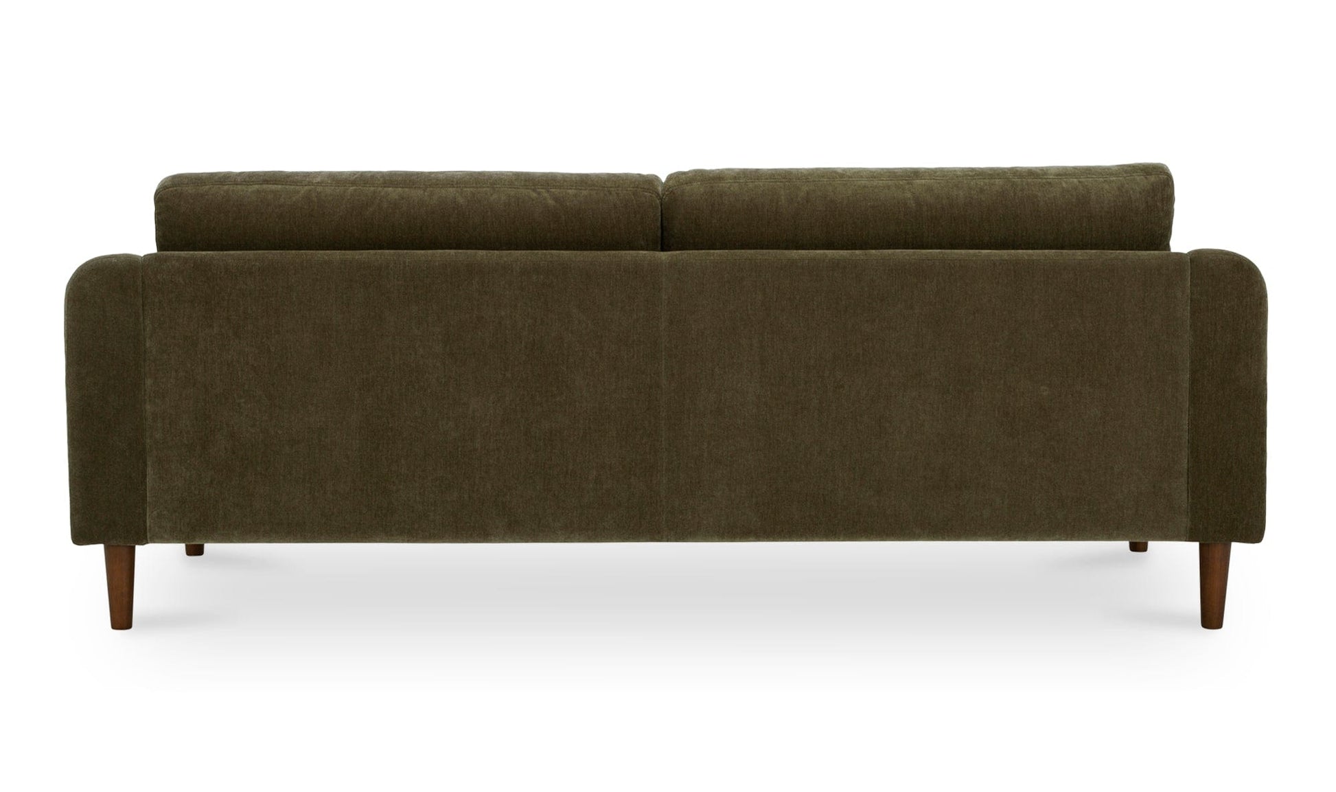 Moe's QUINN SOFA- CEDAR GREEN Organic Bookshelf Slab with Glass Shelves