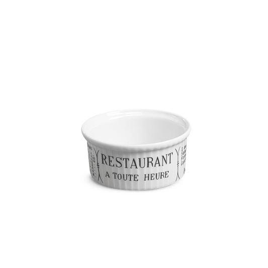 Pillivuyt Shop Ramekin 3.5" diam x 1.5" H - 5 oz - Set of 6 Brasserie Pleated Ramekins, Set of 6