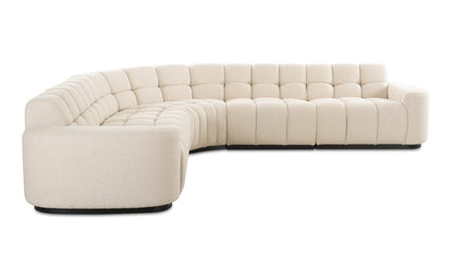 Moe's ROMAN L-SHAPED SECTIONAL- OAT