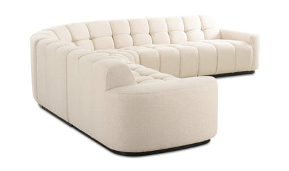 Moe's ROMAN L-SHAPED SECTIONAL- OAT