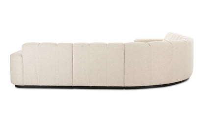 Moe's ROMAN L-SHAPED SECTIONAL- OAT