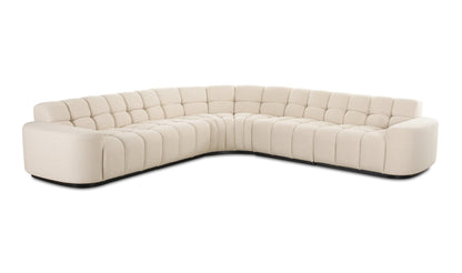 Moe's ROMAN L-SHAPED SECTIONAL- OAT