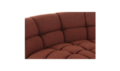 Moe's ROMAN L-SHAPED SECTIONAL- RUST