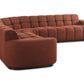 Moe's ROMAN L-SHAPED SECTIONAL- RUST