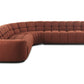 Moe's ROMAN L-SHAPED SECTIONAL- RUST