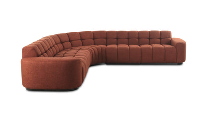 Moe's ROMAN L-SHAPED SECTIONAL- RUST