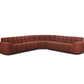 Moe's ROMAN L-SHAPED SECTIONAL- RUST