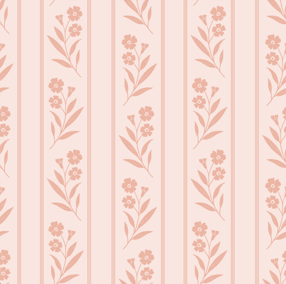 Loomwell Home Goods Pink / Sample 1 foot by 1 foot Rory Wallpaper by Gooseberry Moon