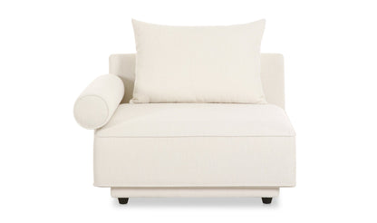 Moe's WHITE ROSELLO MODULAR LEFT ARM FACING CHAIR