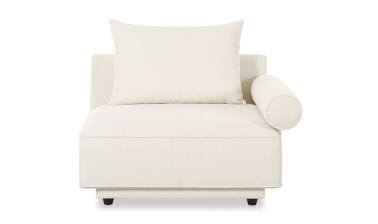 Moe's WHITE ROSELLO MODULAR RIGHT ARM FACING CHAIR