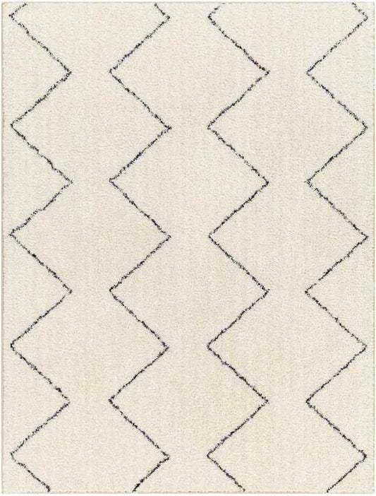 Mark & Day Rug 2'7" x 4' Aaliyah Global Cream/Black Washable Area Rug