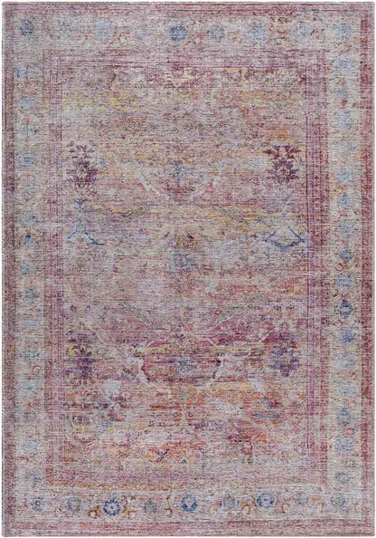 Mark & Day Rug 5'3" x 7'3" Afania Traditional Rust Washable Area Rug