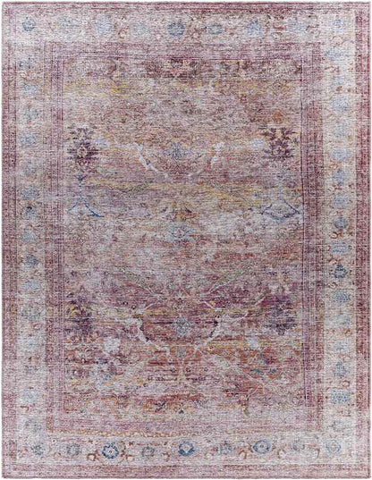 Mark & Day Rug 6'7" x 9' Afania Traditional Rust Washable Area Rug