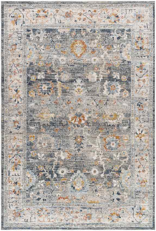 Mark & Day Rug 2' x 2'11" Anesia Traditional Charcoal/Dark Blue Area Rug