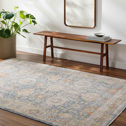 Mark & Day Rug Basehor Traditional Denim Area Rug