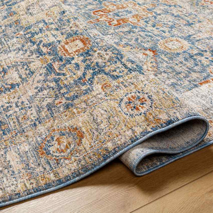 Mark & Day Rug Basehor Traditional Denim Area Rug