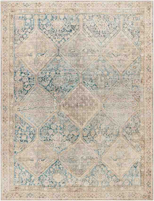 Mark & Day Rug 2'1" x 3'9" Beulah Traditional Light Beige/Emerald Area Rug