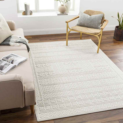 Mark & Day Rug Brunsville Cottage Light Gray Washable Area Rug