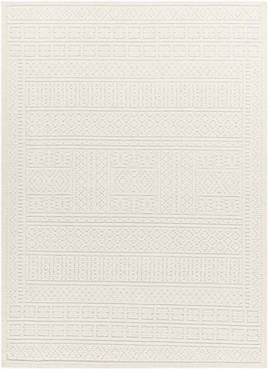 Mark & Day Rug 2' x 2'10" Brunsville Cottage Light Gray Washable Area Rug