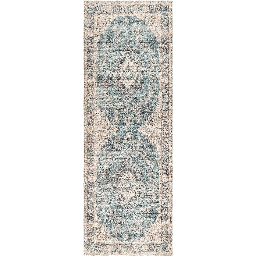 Mark & Day Rug 2'7" x 7'3" Bryttany Traditional Ivory/Slate Area Rug