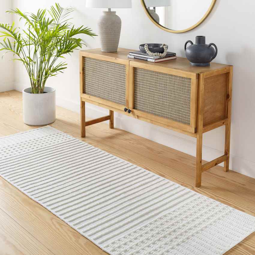 Mark & Day Rug Burkesville Modern Ivory Washable Area Rug