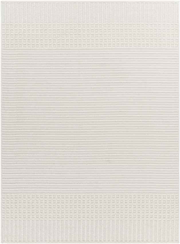 Mark & Day Rug 2' x 2'10" Burkesville Modern Ivory Washable Area Rug