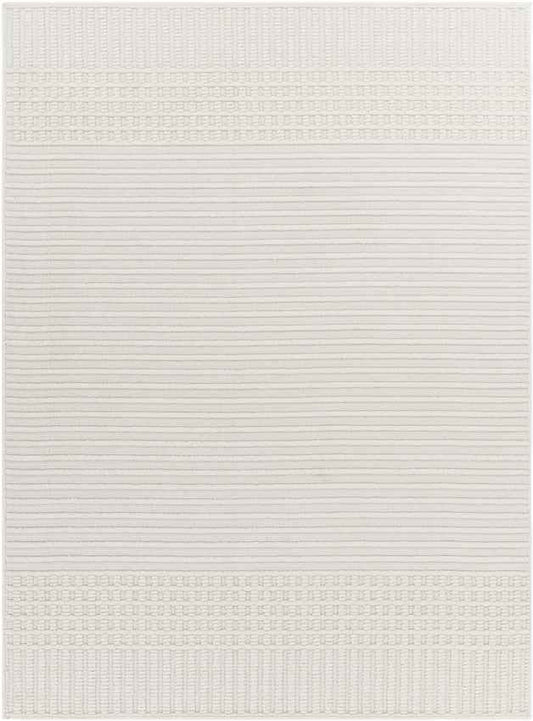 Mark & Day Rug 2' x 2'10" Burkesville Modern Ivory Washable Area Rug