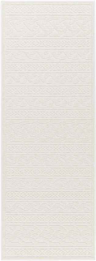 Mark & Day Rug 2'7" x 7'2" Cedar Falls Cottage Cream Washable Area Rug