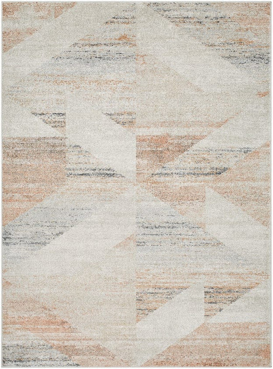 Mark & Day Rug 5'3" x 7' Cornesha Modern Burnt Orange Area Rug